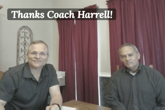 Thanks Coach Harrell Thanks Coach Harrell
